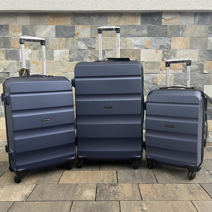 Чемодан дорожный большой Wings AT01 L Темно-синий