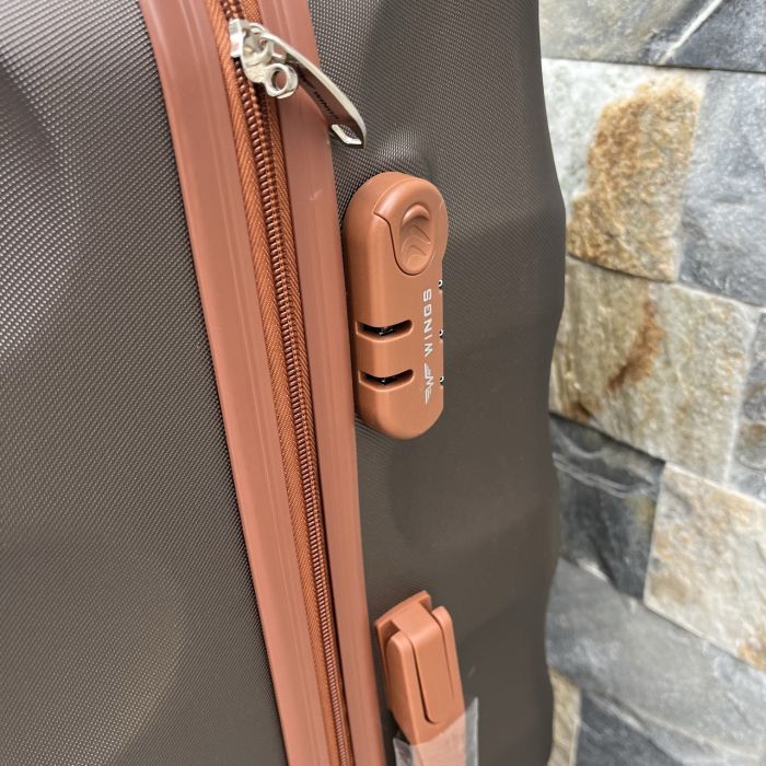 Чемодан дорожный большой Wings 402 L Коричневый