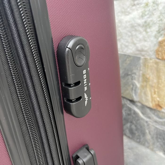 Чемодан дорожный большой Wings 304 L Бордовый