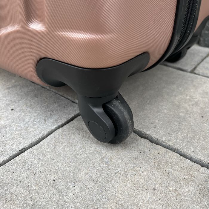 Чемодан дорожный большой Wings 304 L Розовое золото