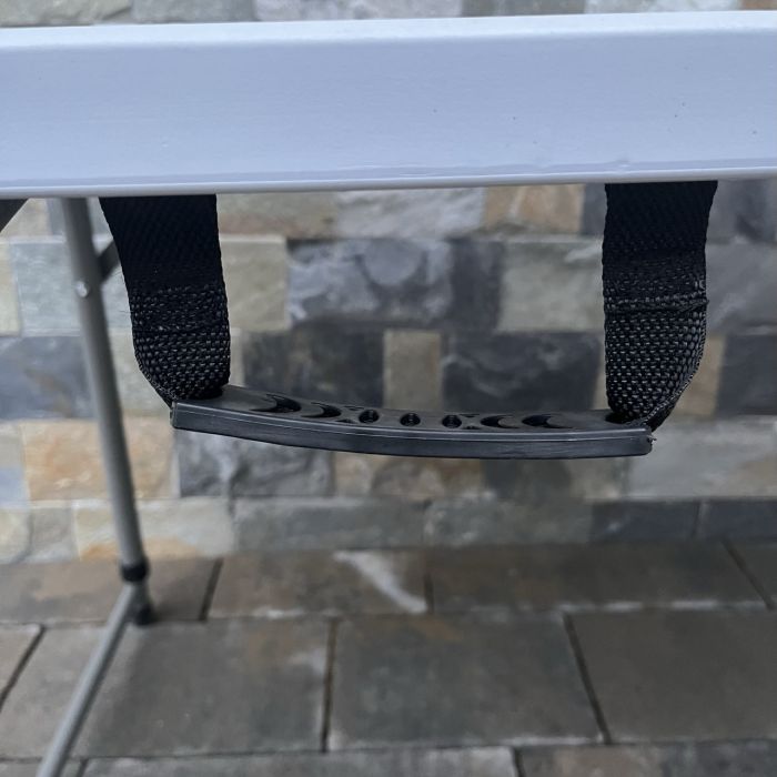 Садовий стіл розкладний HTF122B (із регульованою висотою) 122х60 см Світло-сірий