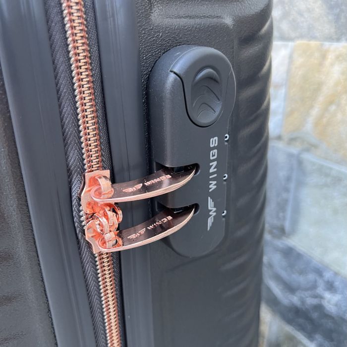 Чемодан дорожный малый Wings WN01 S Графитовый