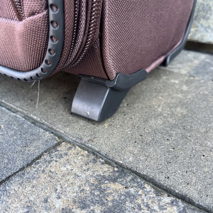 Валіза тканинна мала на 2 колесах Wings 6802 S Коричневий