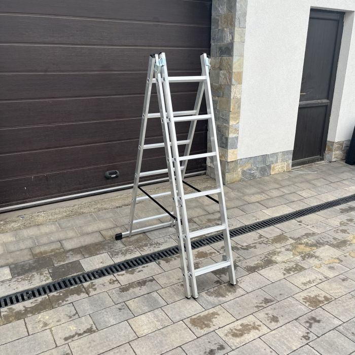 Лестница 3-секционная универсальная Drabest BASIC 3х6