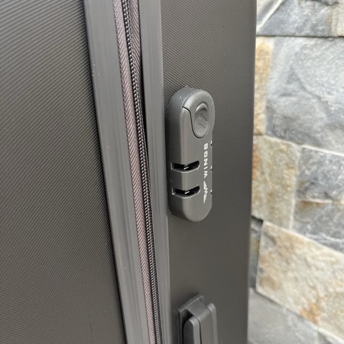 Чемодан дорожный большой Wings 266 L Графитовый