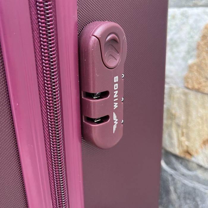 Чемодан дорожный большой Wings 266 L Бордовый