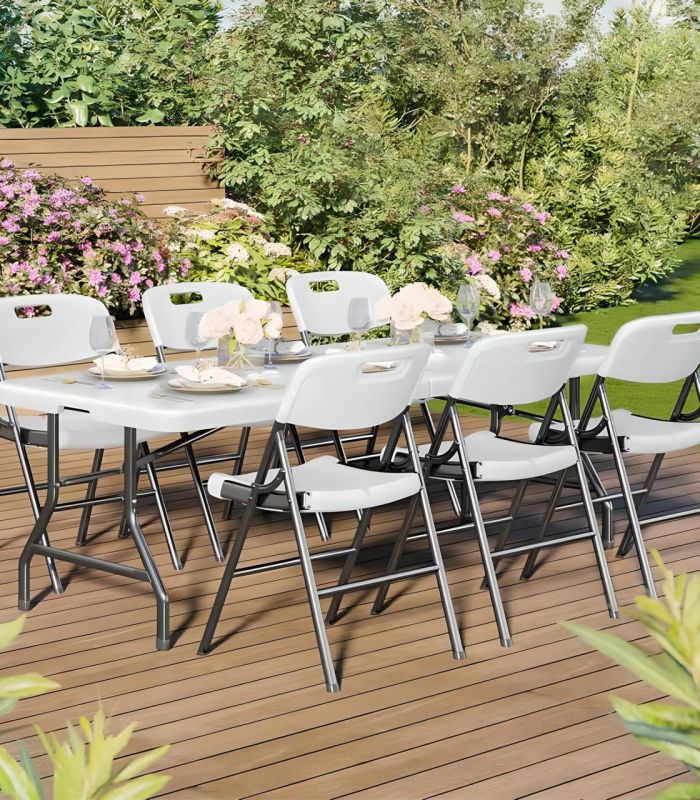 Садовый стол раскладной Gordon G245 180 см | 180х74х74 см Белый