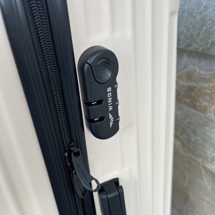 Чемодан дорожный большой Wings EGRET L Кремовый