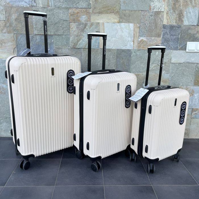 Чемодан дорожный большой Wings EGRET L Кремовый