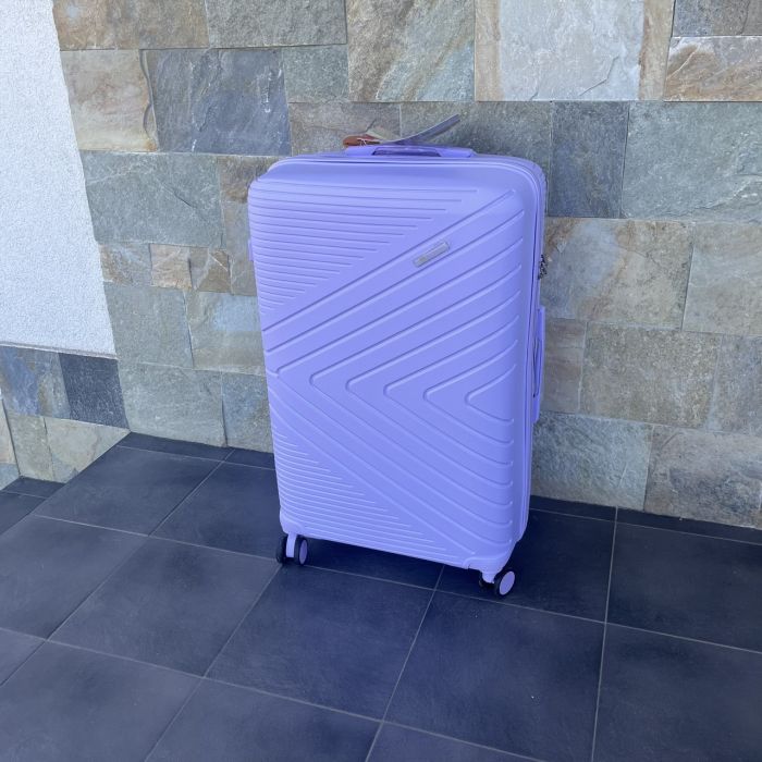 Чемодан дорожный большой из полипропилена Bloom PP-SC-017 L Фиолетовый