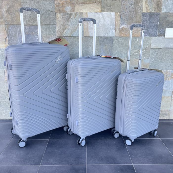 Чемодан дорожный средний из полипропилена Bloom PP-SC-020 М Серый