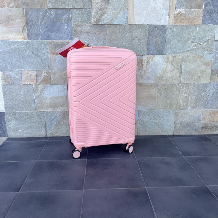 Чемодан дорожный средний из полипропилена Bloom PP-SC-007 М Персиковый