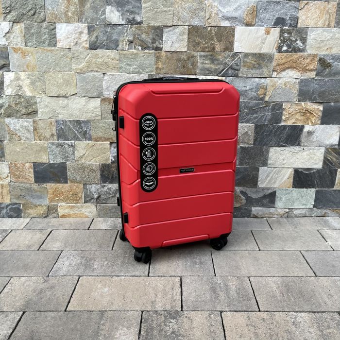 Чемодан дорожный средний из полипропилена Wings PP06 M Красный