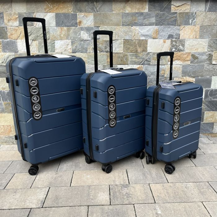 Чемодан дорожный большой из полипропилена Wings PP06 L Синий