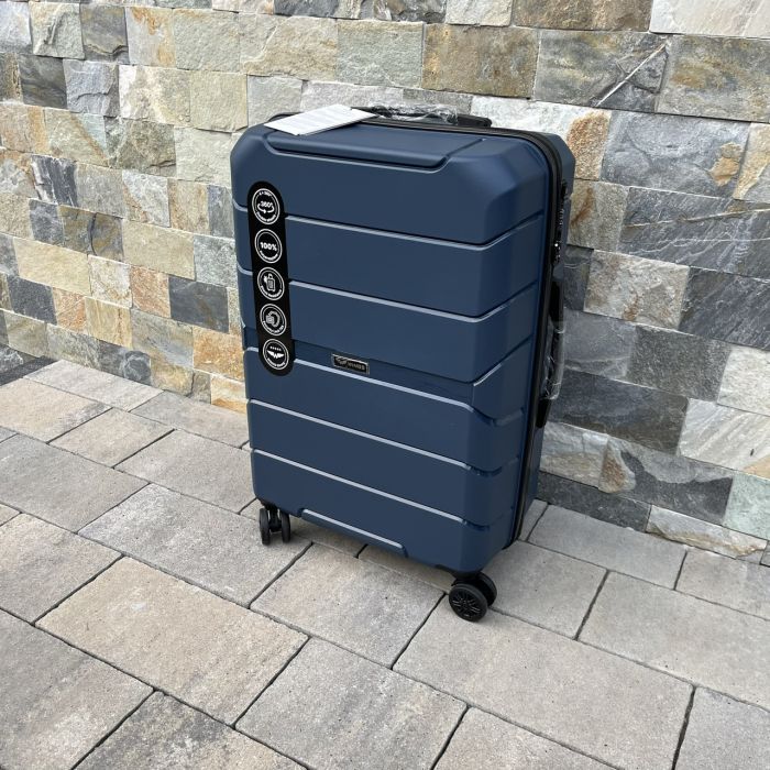 Чемодан дорожный средний из полипропилена Wings PP06 M Синий