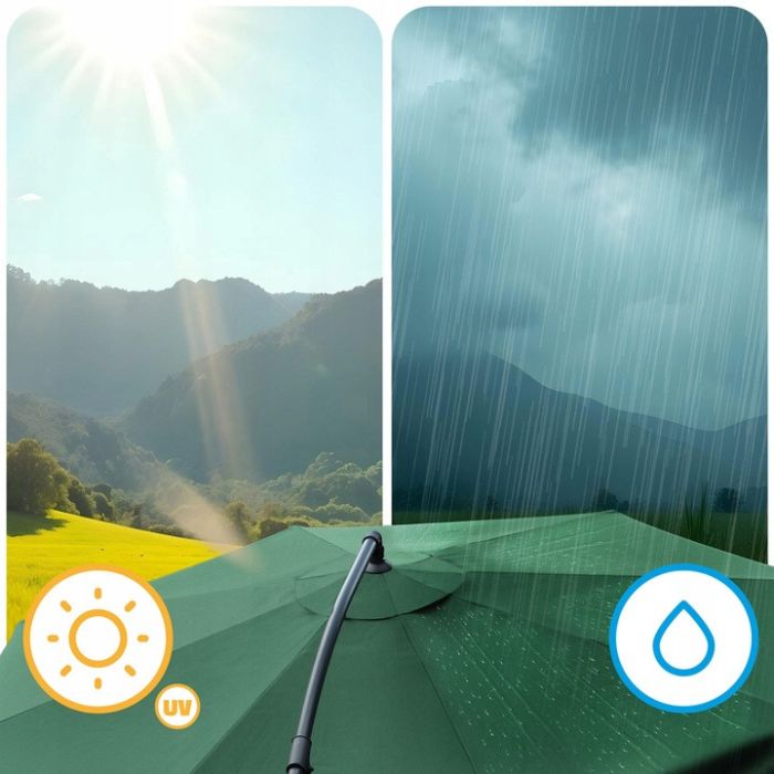 Парасоля садова з нахилом PLONOS PL-880 Зелений