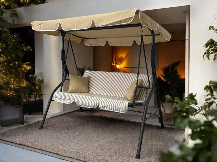 Садовые качели IdealGarden MAS-4003A 3-х местные Бежевый