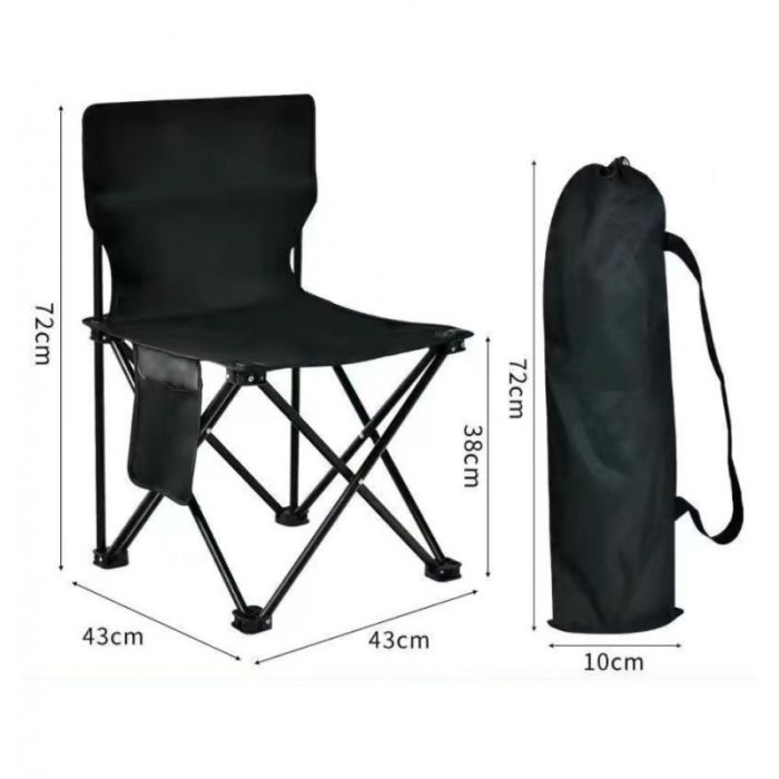 Cтілець рибальський Ecarla KRT12CZ Чорний