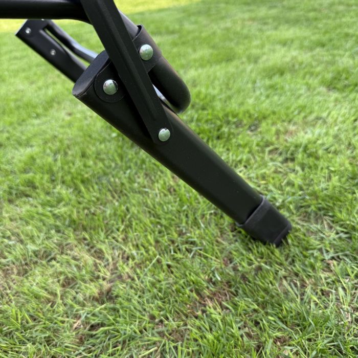 Садовый шезлонг тканевый + матрас IdealGarden CT-SF02-2406 Черный