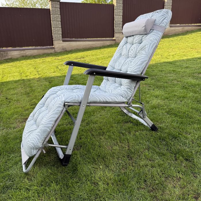 Садовий шезлонг тканинний + матрац Sofotel ChillWell 286403 Світло-зелений