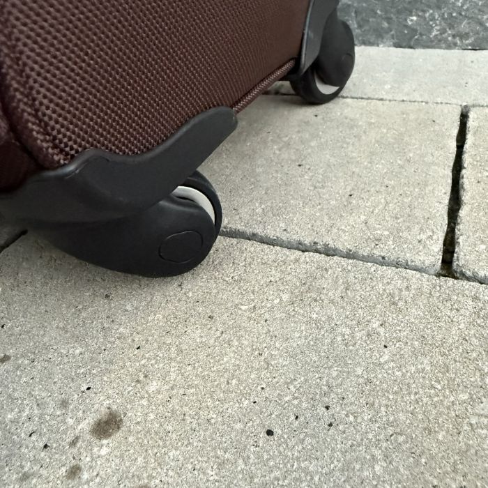 Чемодан тканевый большой на 4 колесах Wings 1708 L Коричневый