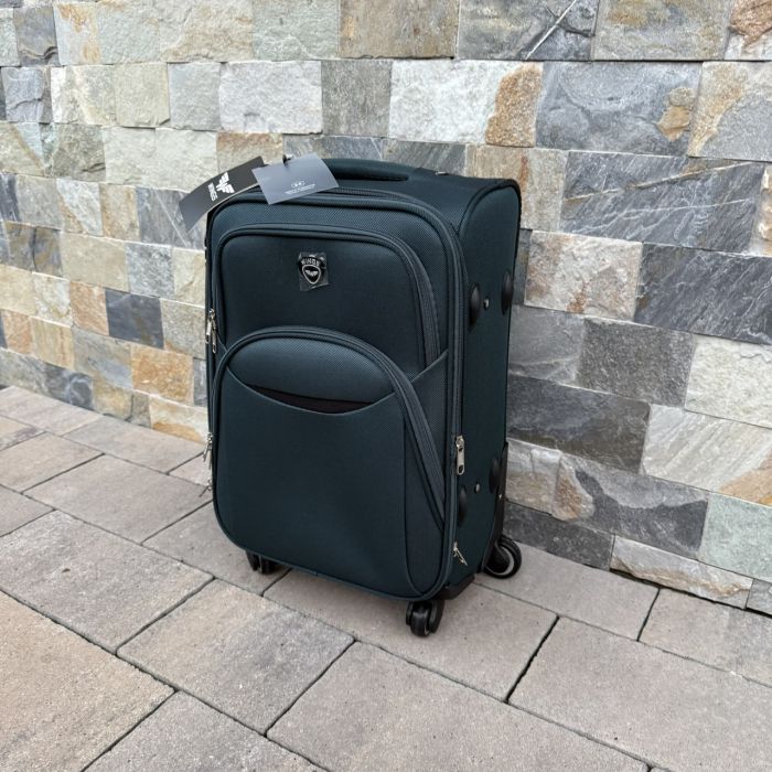 Чемодан тканевый малый на 4 колесах Wings 1708 S Зеленый